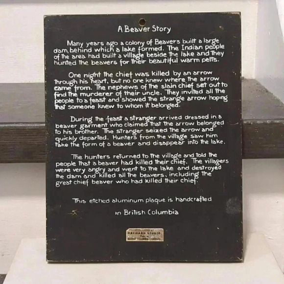 Beaver Formline Art wall plaque - Picture 2 of 3